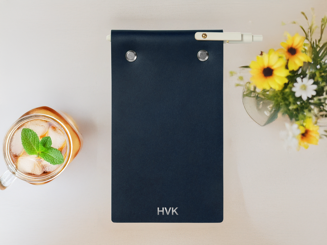 Personalized Leather Notepad Full Cover