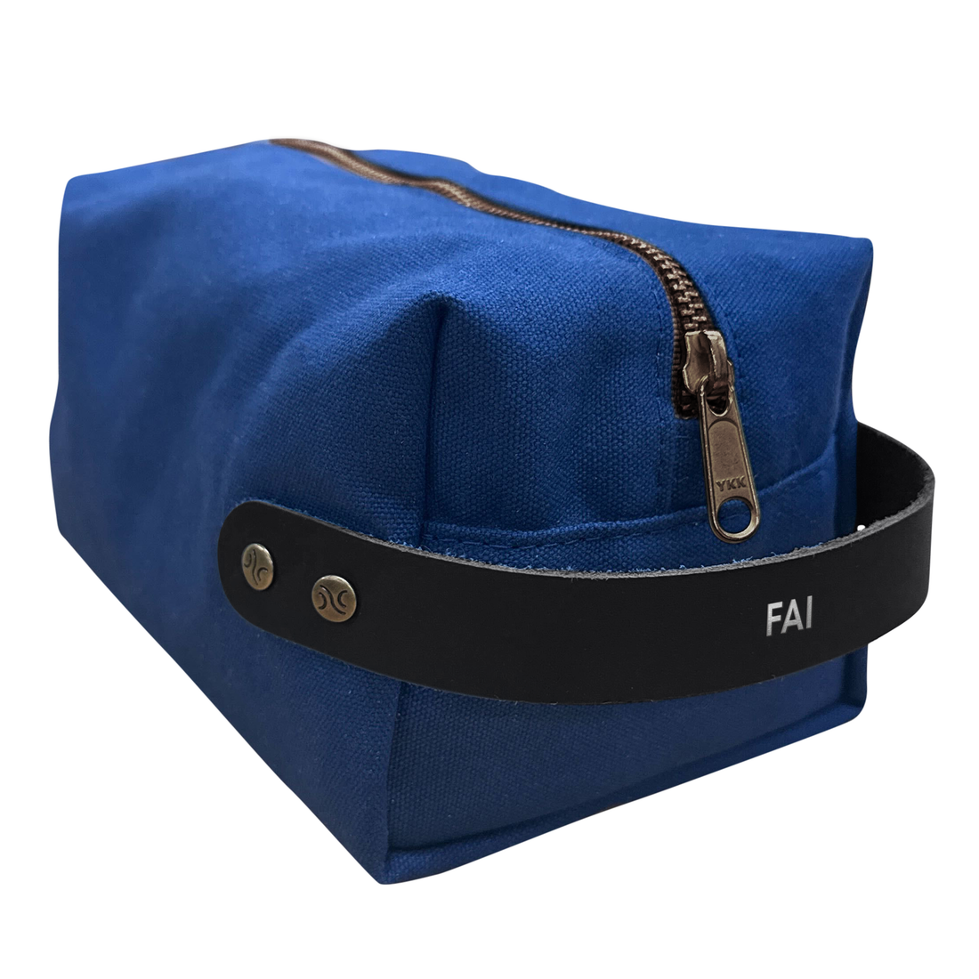 Personalized Canvas and Leather Dopp Kit