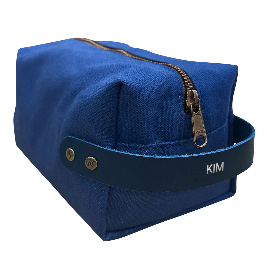 Personalized Canvas and Leather Dopp Kit