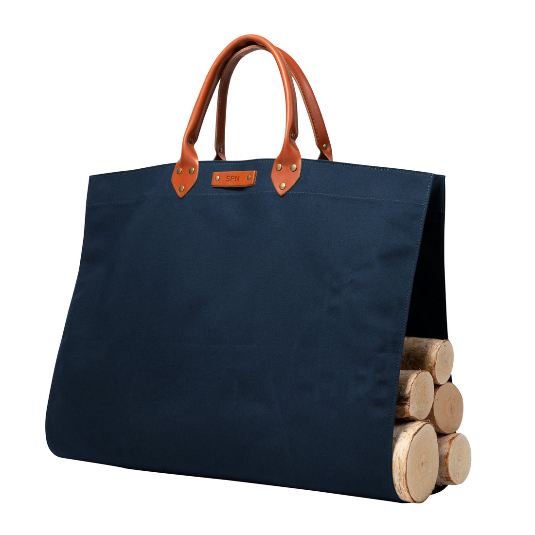 Personalized Canvas Log Carrier