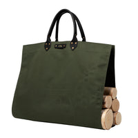 Personalized Canvas Log Carrier