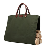 Personalized Canvas Log Carrier