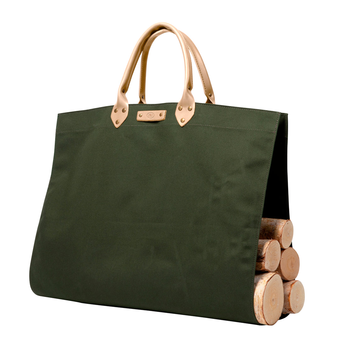 Personalized Canvas Log Carrier