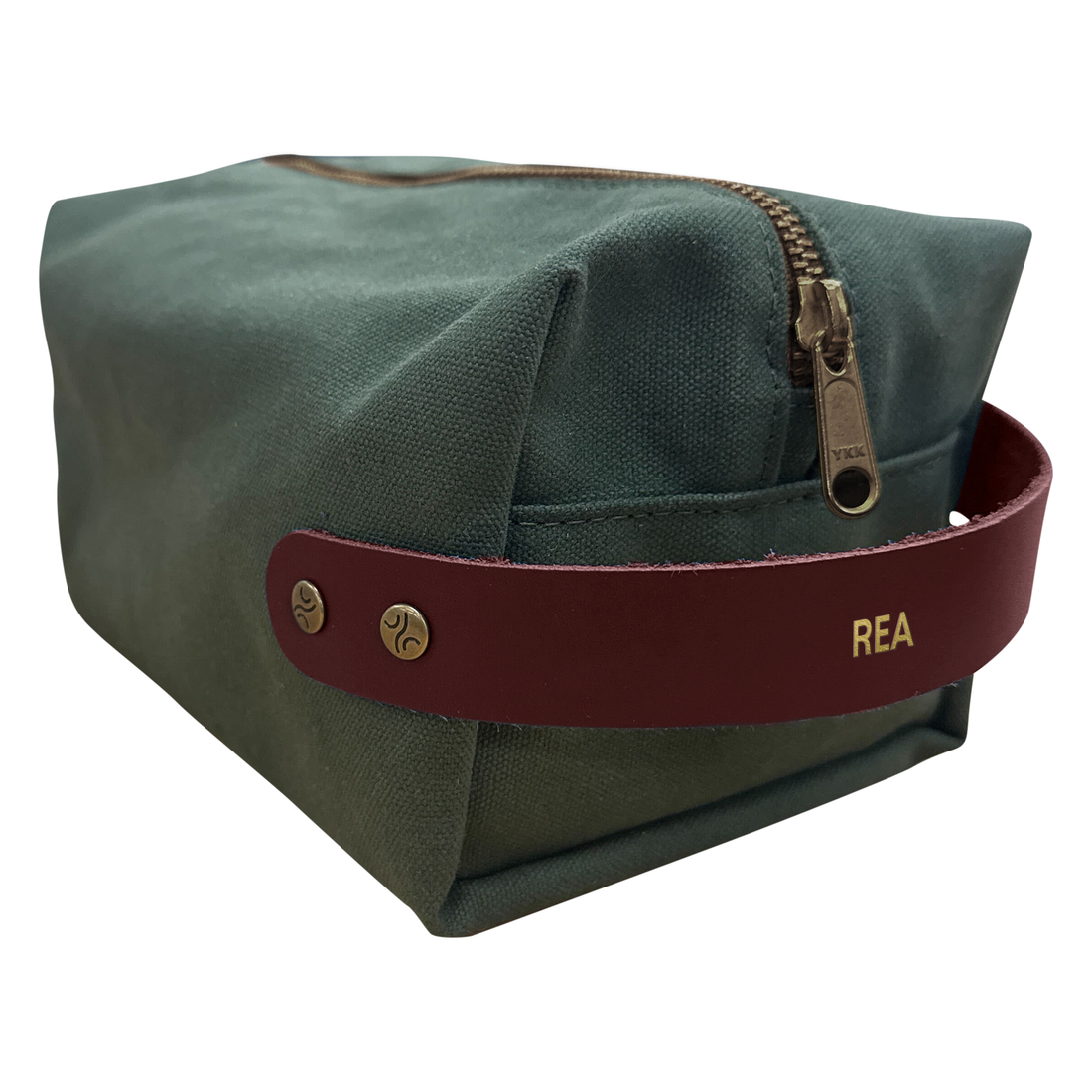 Personalized Canvas and Leather Dopp Kit