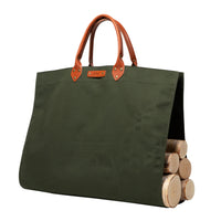 Personalized Canvas Log Carrier