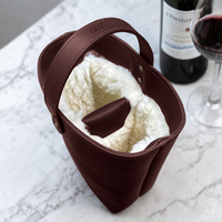 Leather Double Wine Carrier | Handcrafted Personalized Wine Tote