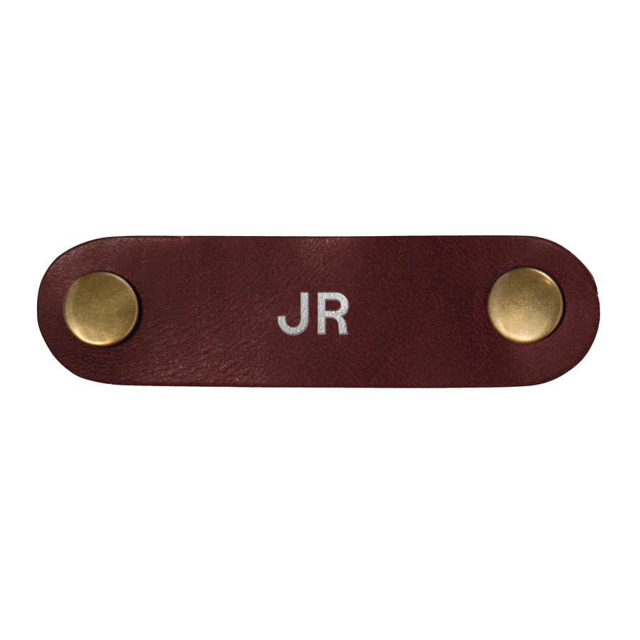 Personalized Leather Cord Keeper