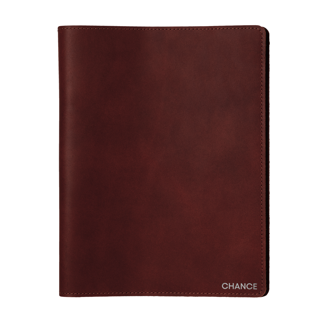 Personalized Leather Large Journal Cover: USA Made Monogrammed Notebook