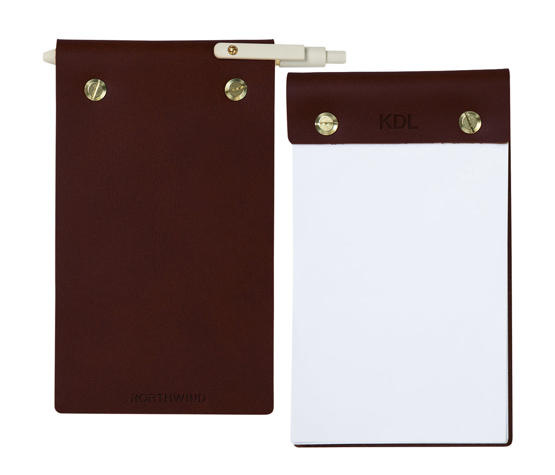 Personalized Leather Notepad