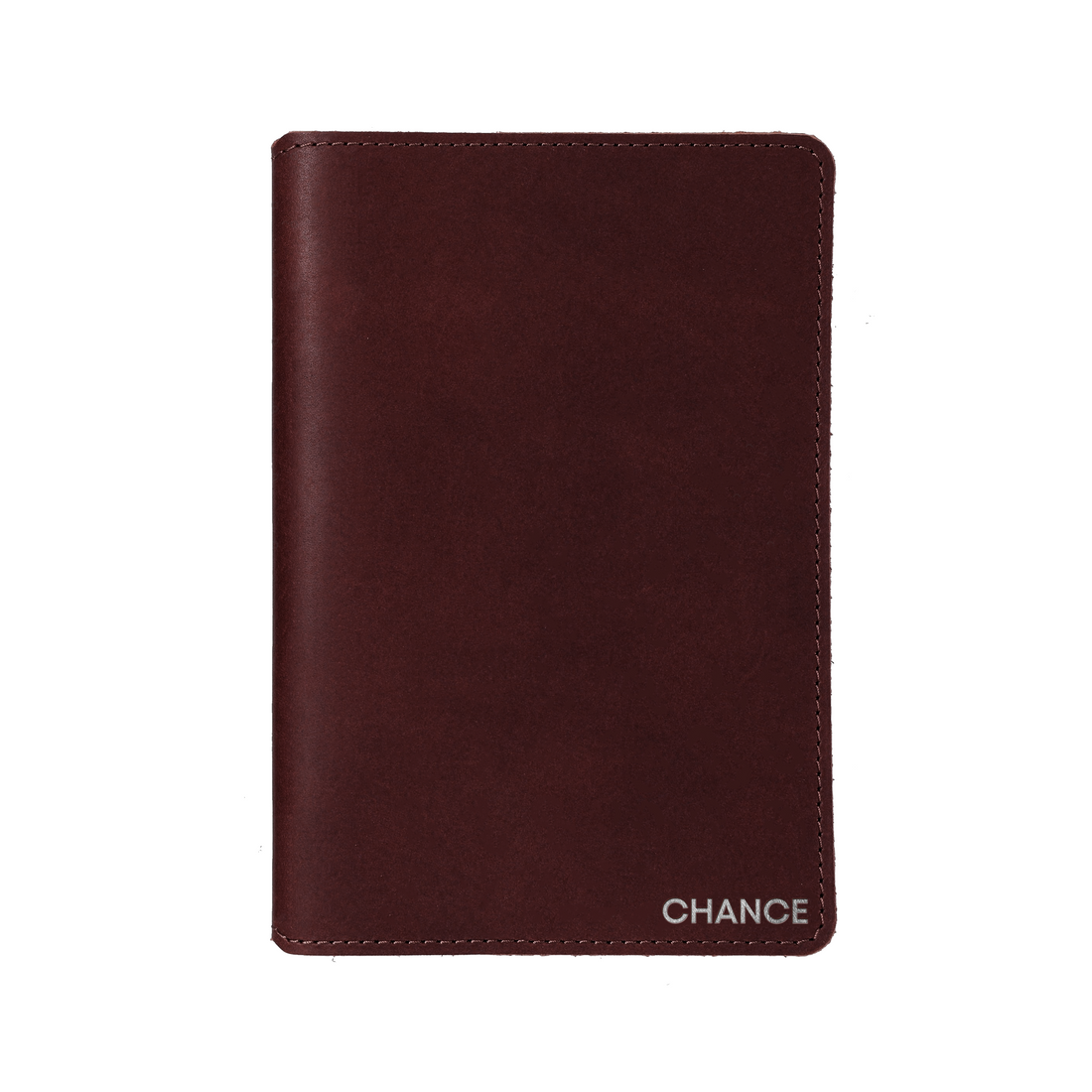 Personalized Leather A5 Journal Cover: USA Made Monogrammed Notebook