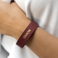 Personalized Leather Bracelet