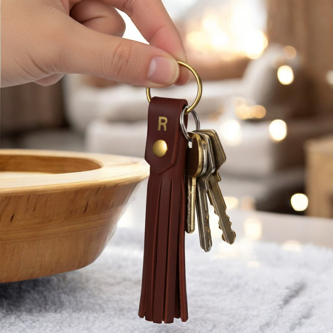 Personalized Tassel Keychain