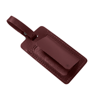 Personalized Sewn Leather Luggage Tag