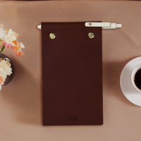 Personalized Leather Notepad Full Cover