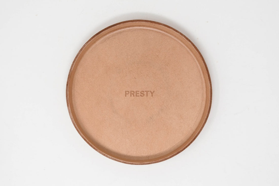 Personalized Molded Leather Valet Tray