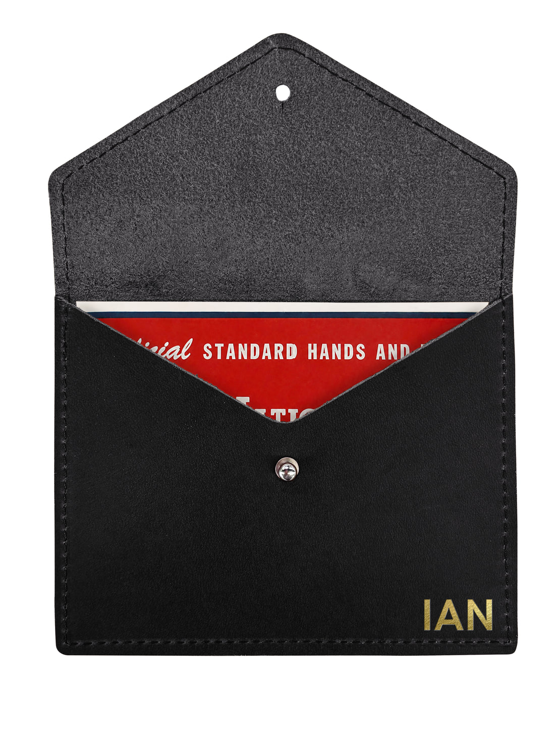 Personalized Full Grain Leather Mahh Jong Card Holder | Mah Jongg Score Card Case | Mahh Jong Gift for Women