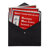 Personalized Leather Mahjong Card Holder