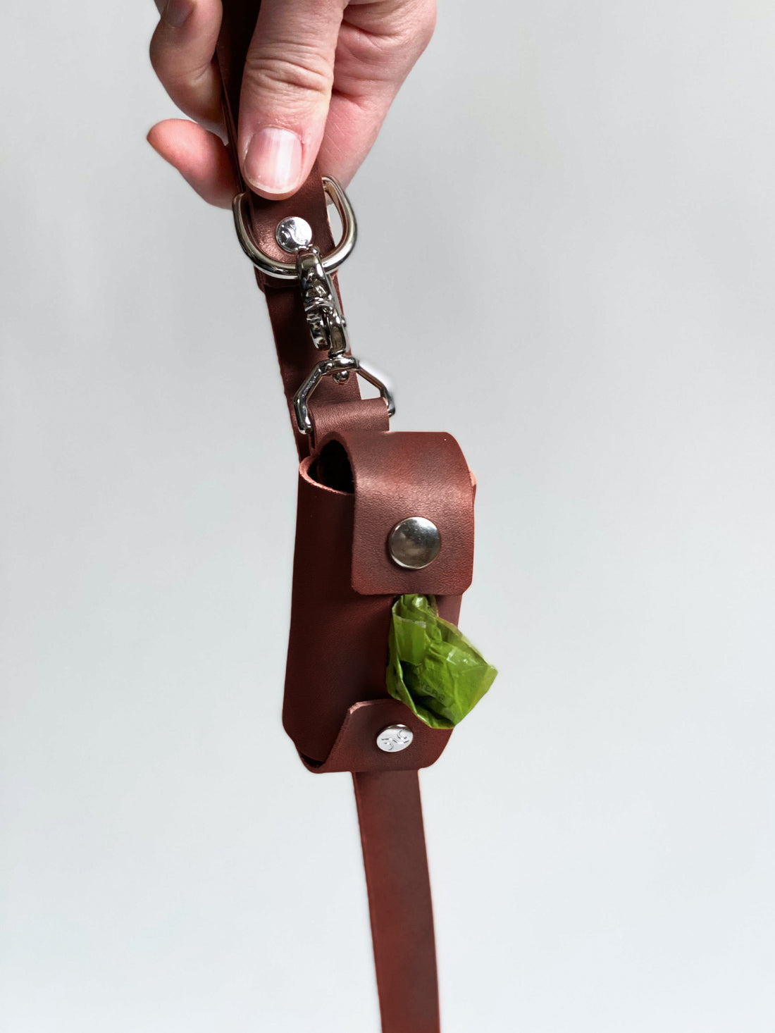 Personalized Leather Dog Waste Bag Holder