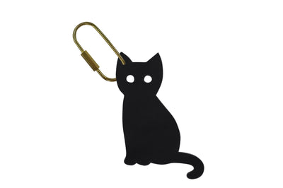 Handcrafted Leather Cat Bag Charm