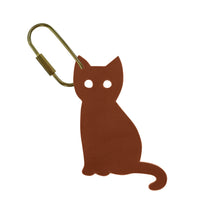 Handcrafted Leather Cat Bag Charm