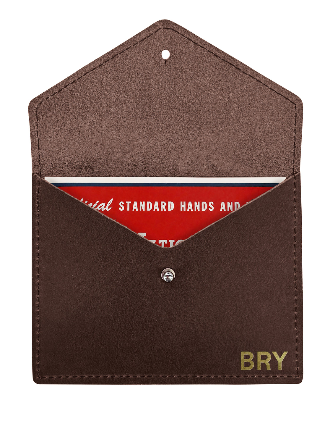 Personalized Full Grain Leather Mahh Jong Card Holder | Mah Jongg Score Card Case | Mahh Jong Gift for Women