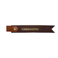 Two-Tone Personalized Leather Bookmark