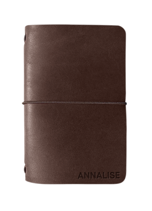 Refillable Small Notebook Sleeve with Stretch Cord | Handmade in the USA