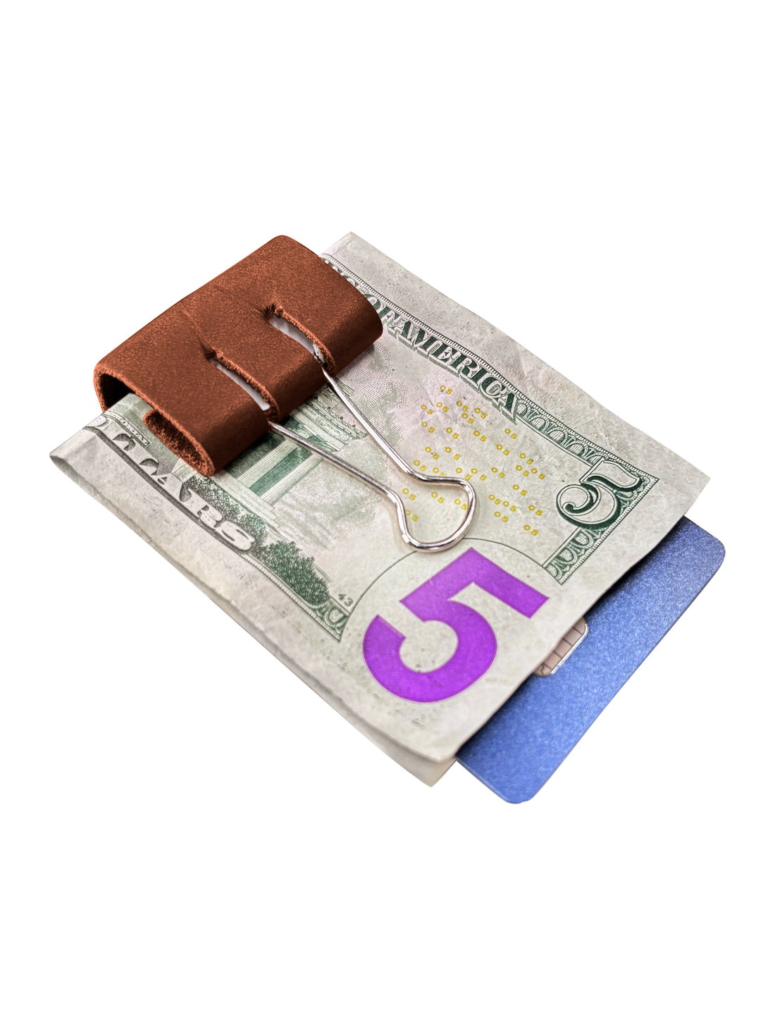Personalized Leather Clip Money Holder