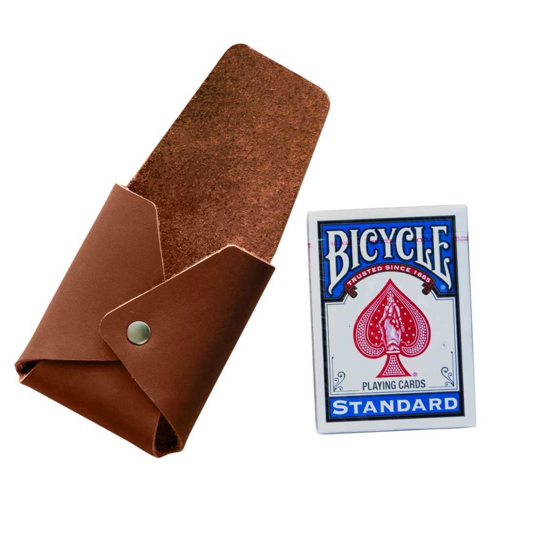 Personalized Leather Playing Card Case