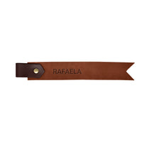 Two-Tone Personalized Leather Bookmark