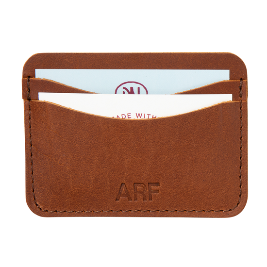 Personalized Leather Card Wallet. Personalized Leather Credit Card ...