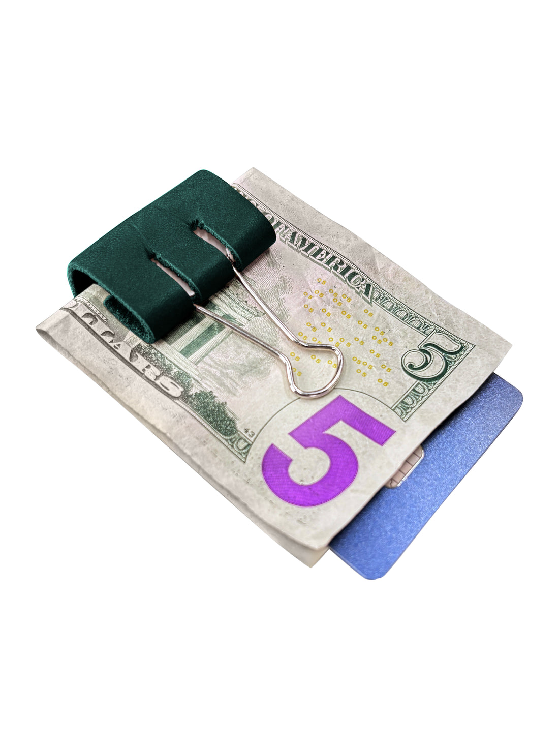 Personalized Leather Clip Money Holder
