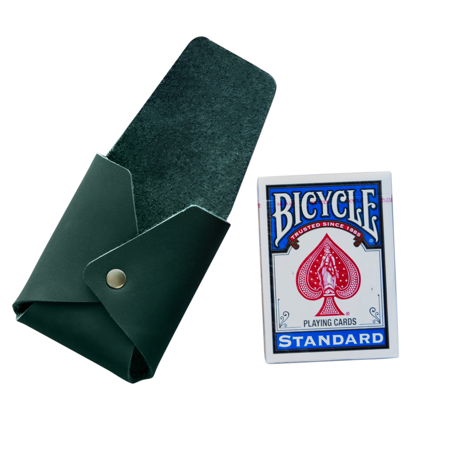 Personalized Leather Playing Card Case