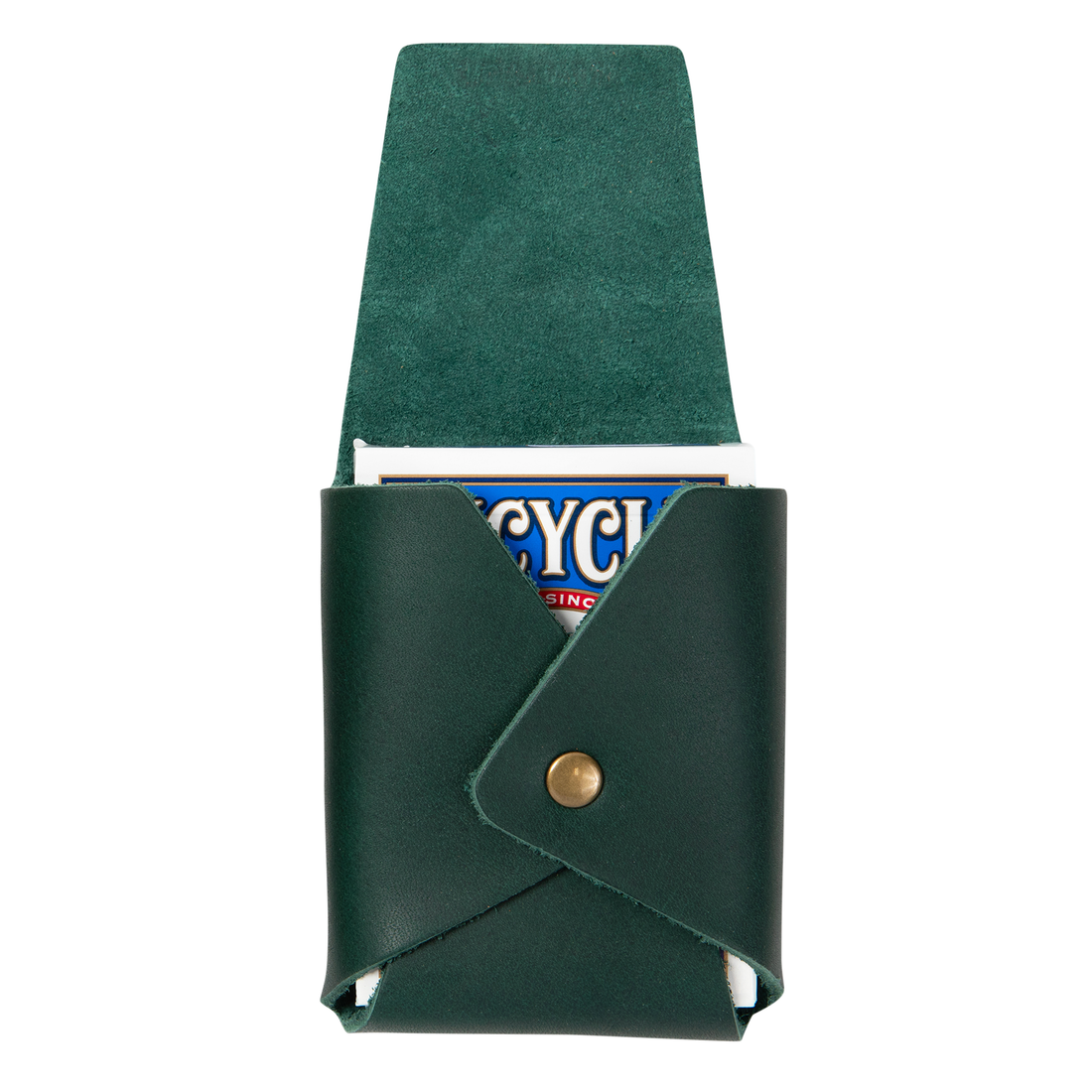 Personalized Leather Playing Card Case