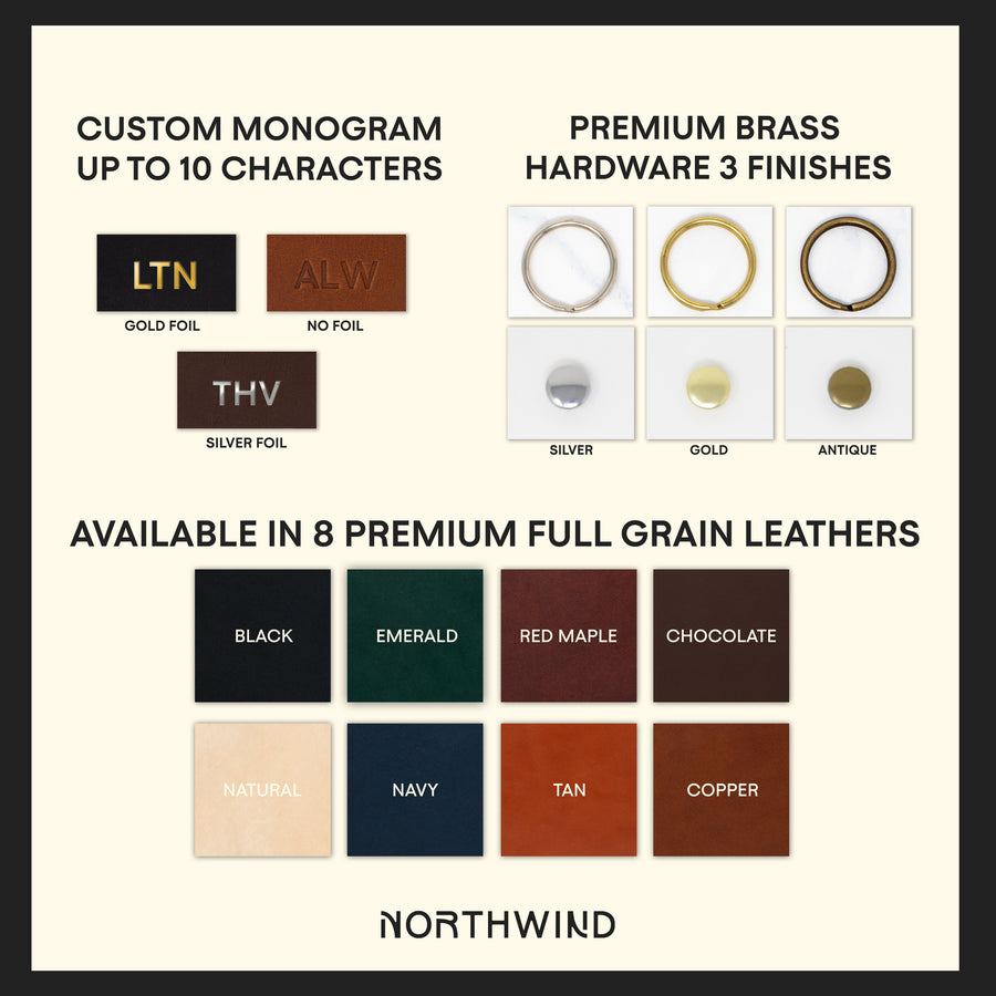 Personalized Leather Keychain