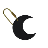 Handcrafted Leather Crescent Moon Bag Charm