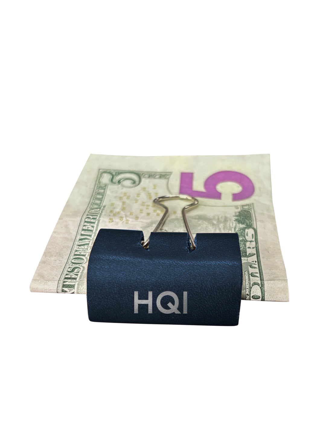 Personalized Leather Clip Money Holder