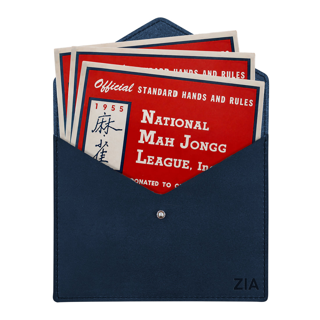 Personalized Leather Mahjong Card Holder