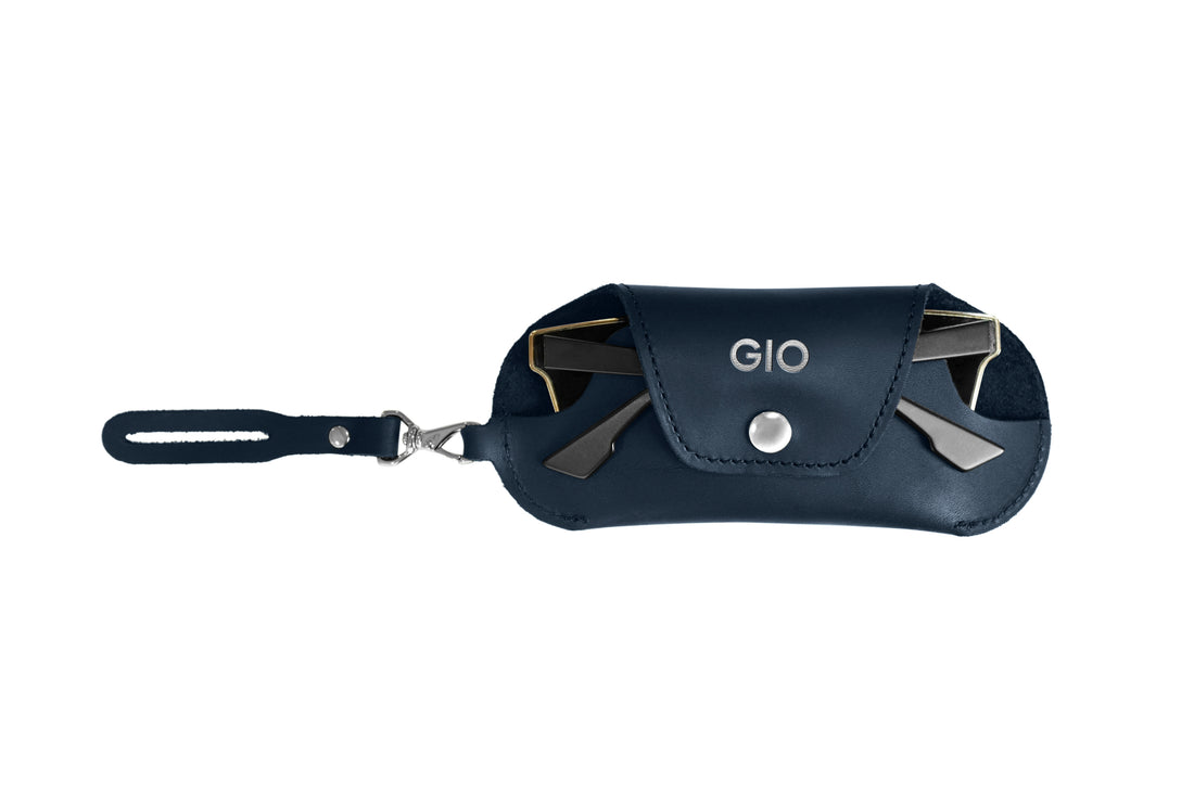 Personalized Leather Sunglasses Keychain