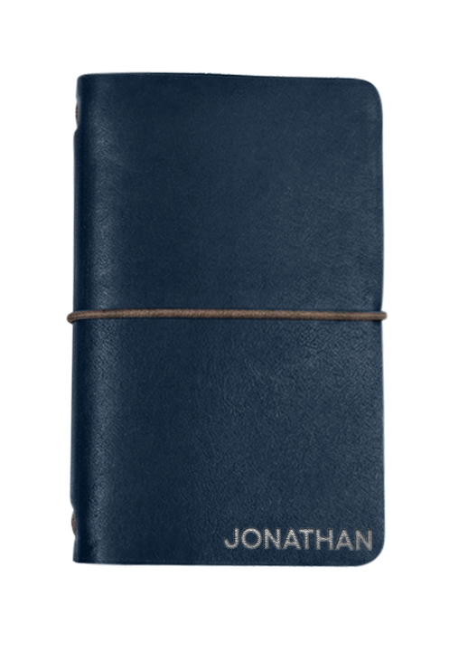 Refillable Small Notebook Sleeve with Stretch Cord | Handmade in the USA