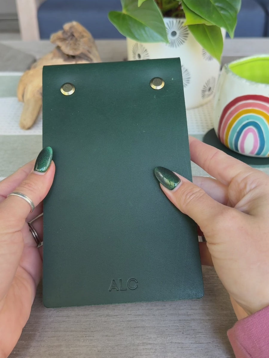 Personalized Leather Notepad Full Cover