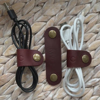 Personalized Leather Cord Keeper