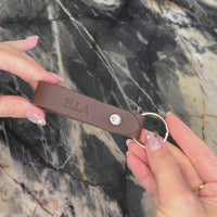 Personalized Leather Keychain