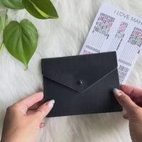 Personalized Full Grain Leather Mahjong Card Holder | Mahjong Score Card Case | Mahjong Gift for Women