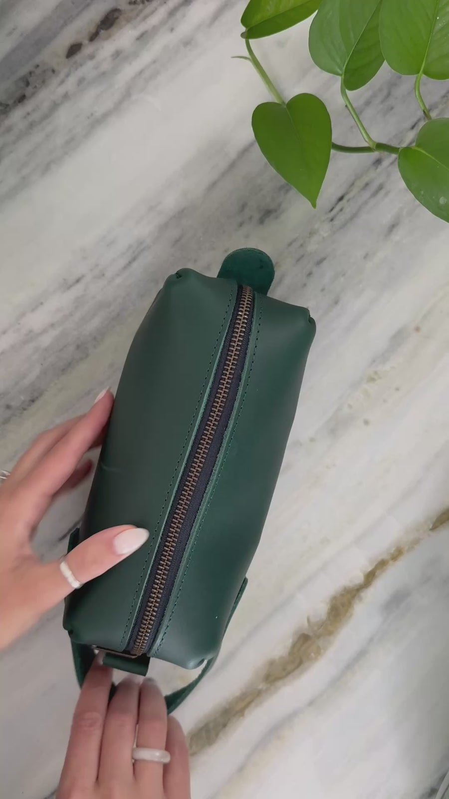 Personalized Leather Dopp Kit