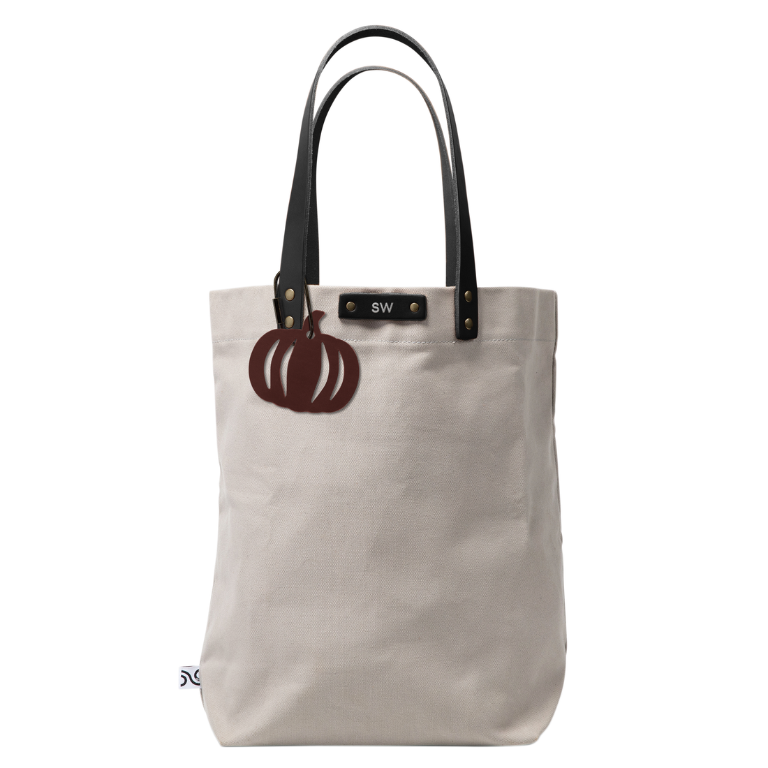 Handcrafted Leather Pumpkin Bag Charm