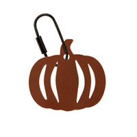 Handcrafted Leather Pumpkin Bag Charm