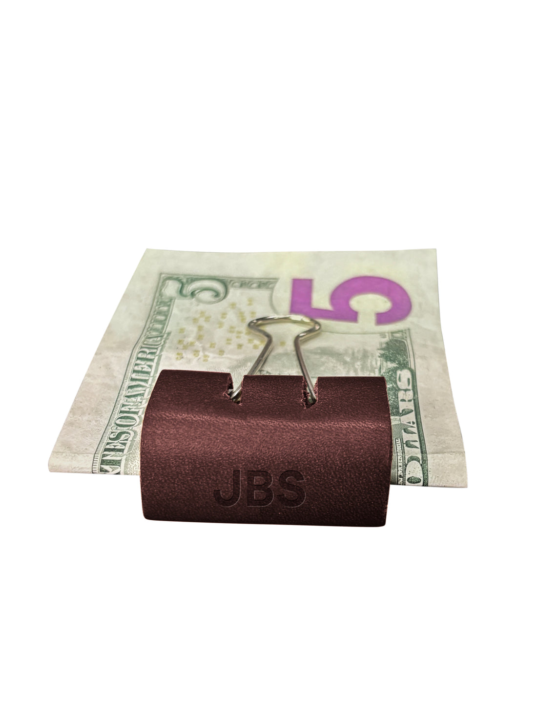 Personalized Leather Clip Money Holder