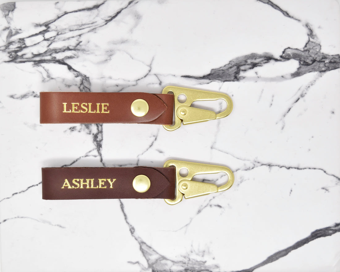 Personalized Keychain with Snap & Clip