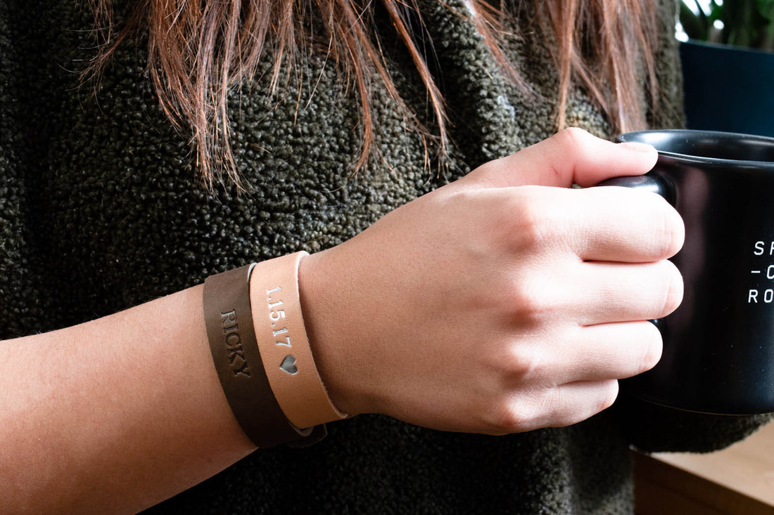 Personalized Leather Bracelet